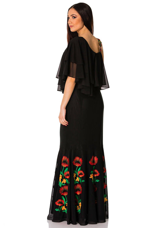 Rochie tull brodat T-88